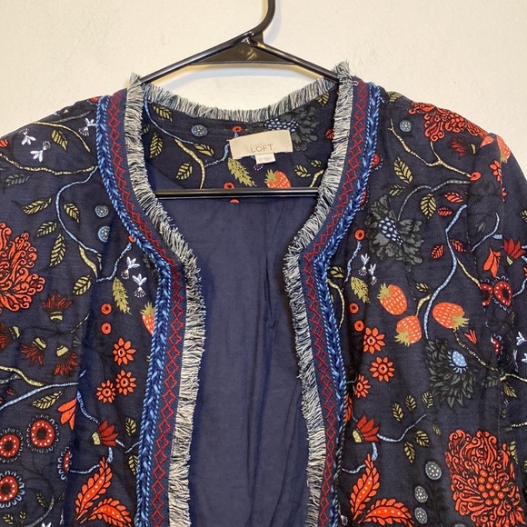 Loft Primavera Fringe Trimmed Open
Front Jacket - Picture 2 of 8